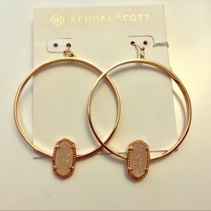 Kendra Scott Elora Earrings rose gold drusy